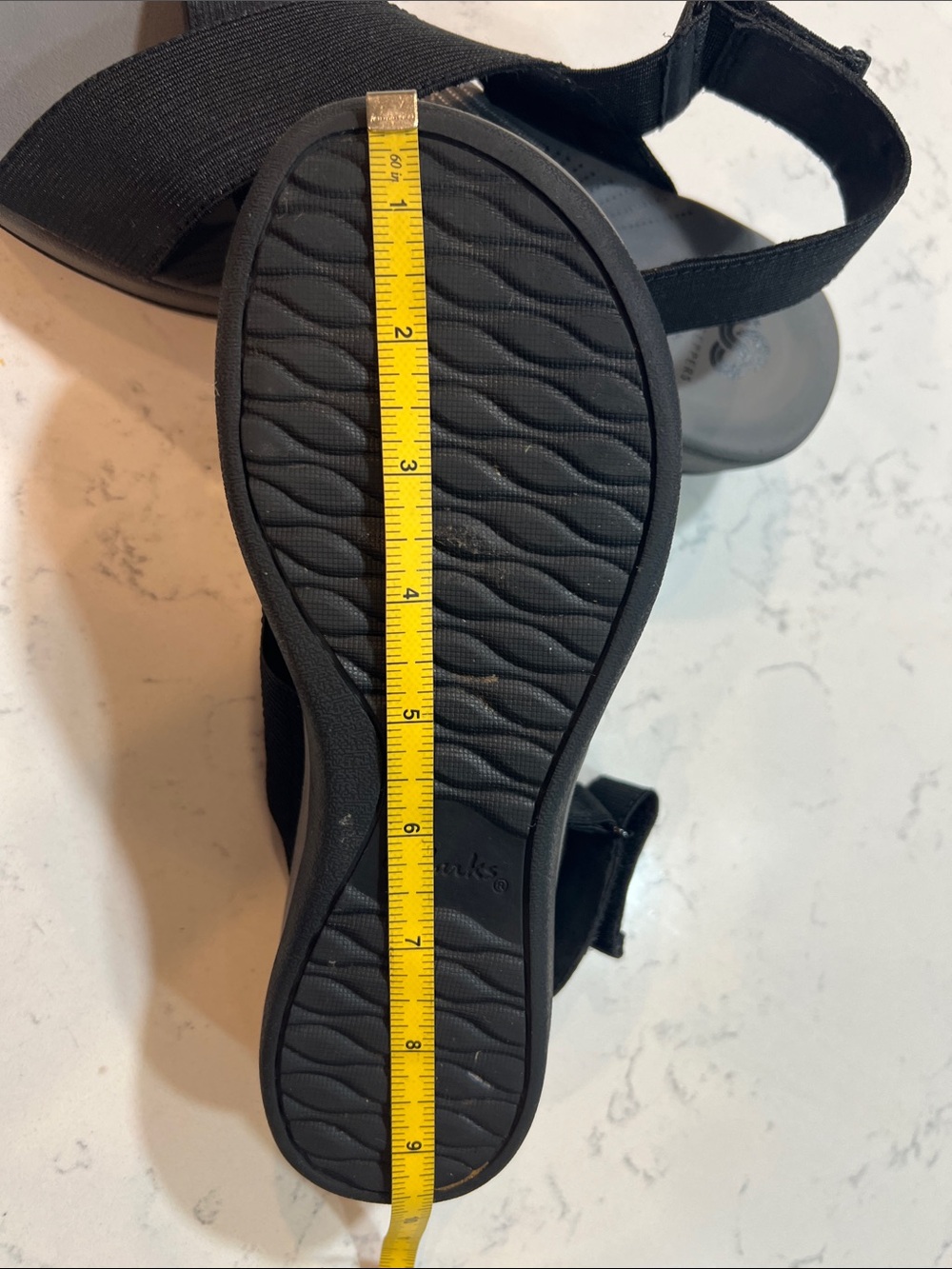 Clarks Cloudstepper Black Arla Kaydin Sandals Size 8 - Picture 15 of 16